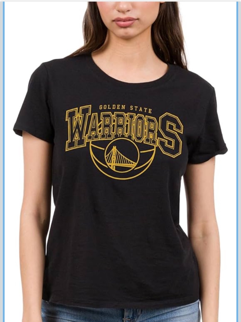 NBA Monochrome Golden State warriors Fan Tee Officially Licensed NBA new